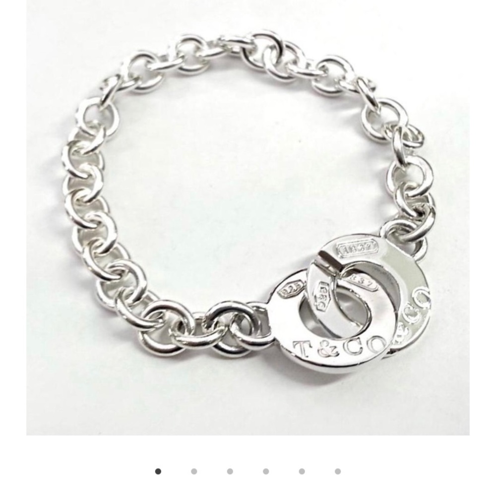 Tiffany 1837 sterling silver interlocking bracelet